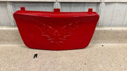 98 02 Pontiac Firebird Trans AM Front Bumper License Plate Cover Insert GM Red